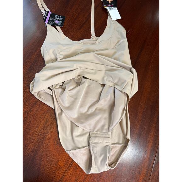 Maidenform Shapewear Slip Sz Small Firm Control Wear Your Own Bra Built in Panty - Picture 5 of 8